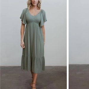 NWT Baltic Born Felicity Smocked Dress Sage XS/S